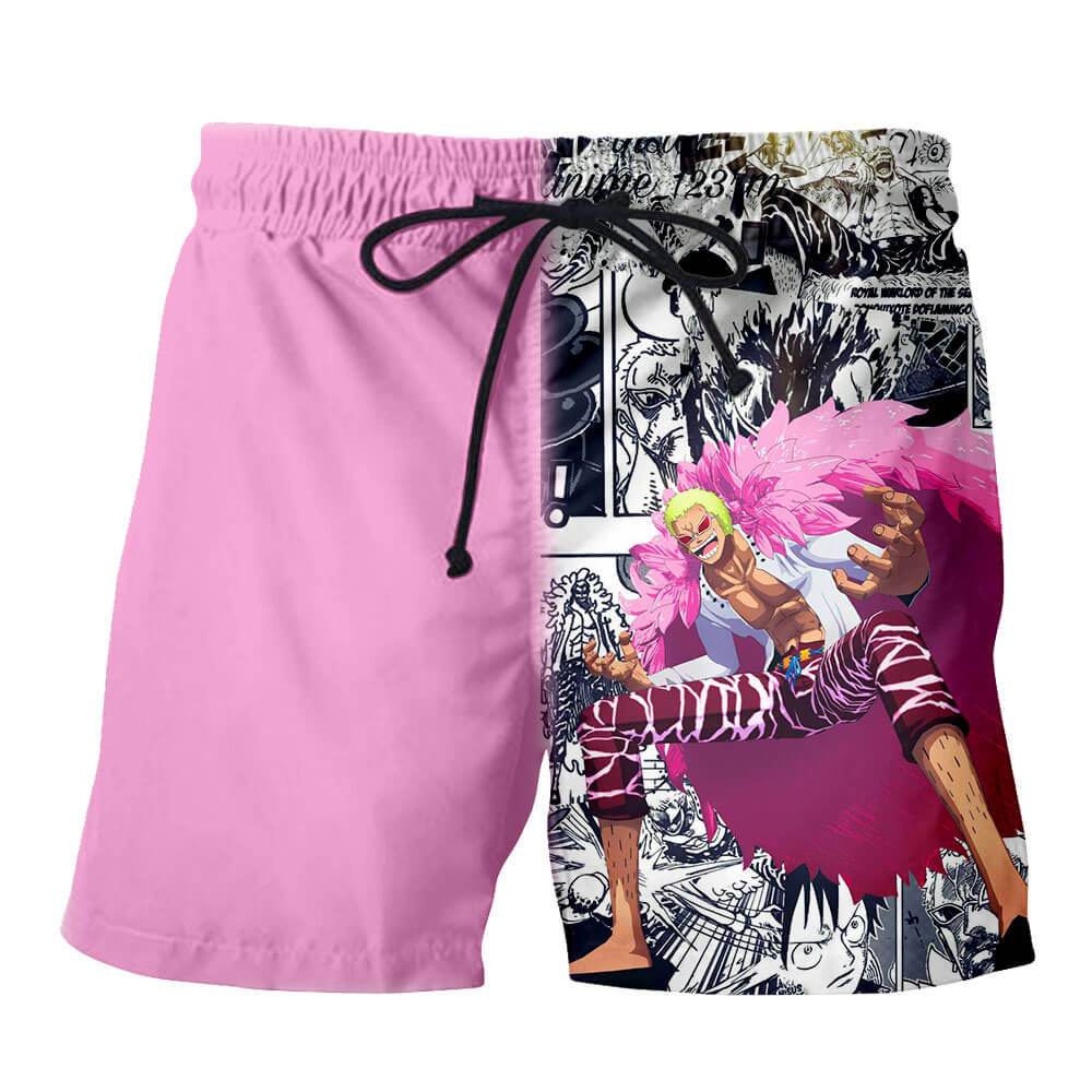 CLOOCL Quần Short Dáng Rộng Thoải Mái Họa Tiết Anime ONE PIECE
