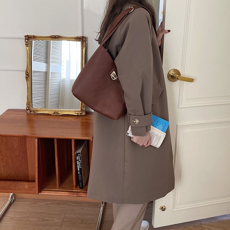 Túi Xách Đeo Vai Cỡ Lớn Phong Cách retro Thời Trang Cho Nữ