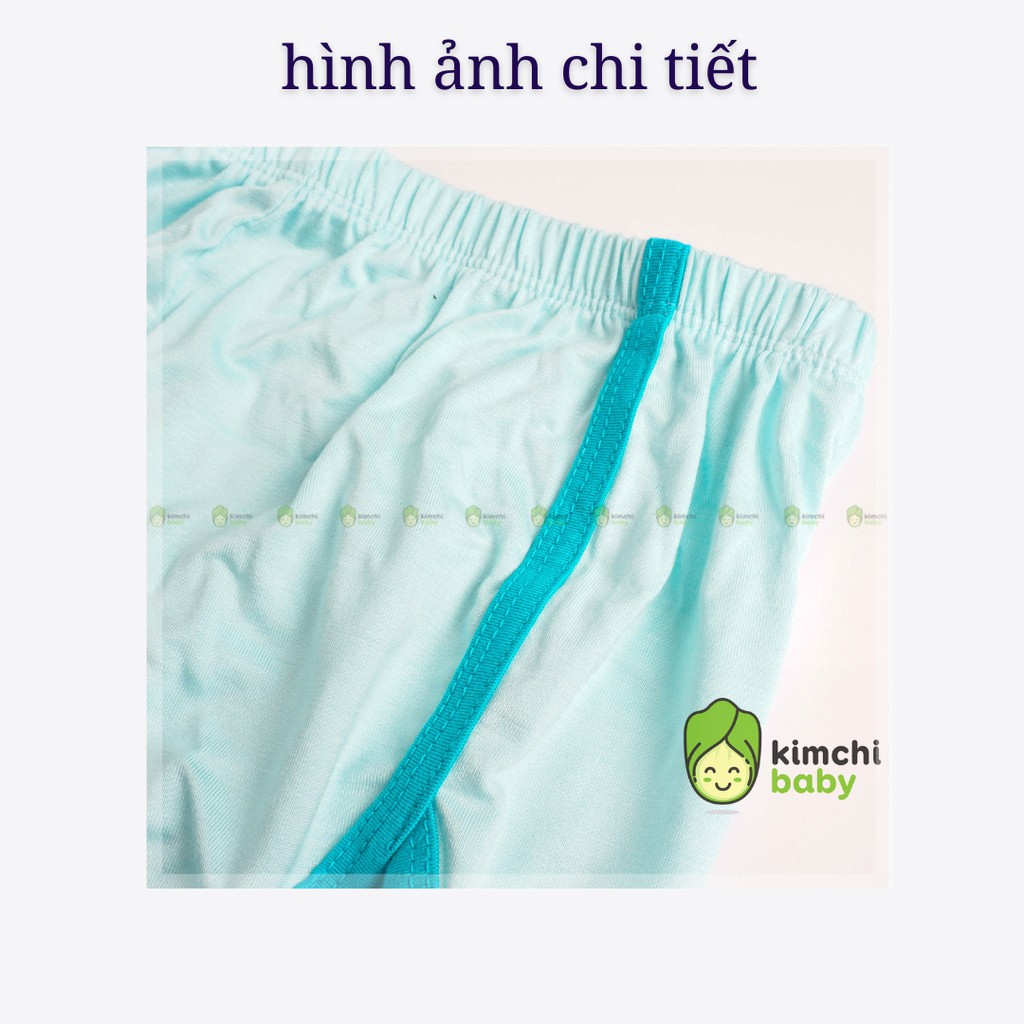 Quần đùi short thun cho bé trai, bé gái KIMCHIBABY vải thun lạnh mặc nhà mùa hè Minky Mom MKMQ2101