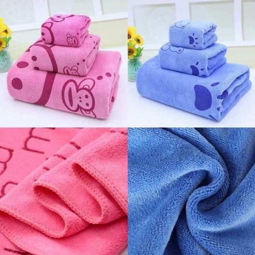 Set 3 khăn tắm cao cấp sét khăn loại mẫu to chất vải cotton 100% không so sánh hàng rẻ