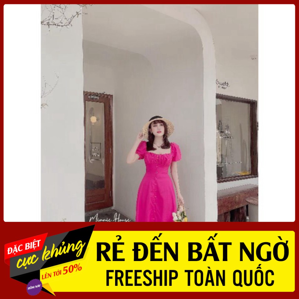 VÁY ĐẦM THIẾT KẾ MÀU HỒNG ĐẬM CHO NÀNG ĐI TIỆC ĐI CHƠI CÔNG SỞ SHOP