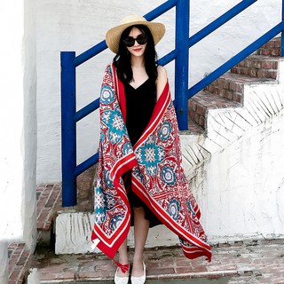 Khăn du lịch khăn đi biển boho S31810 có ảnh thật