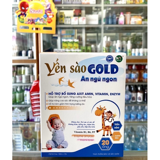 Yến sào Gold (Giúp bé ăn ngủ ngon. Bổ sung axit amin, vitamin,enzym)
