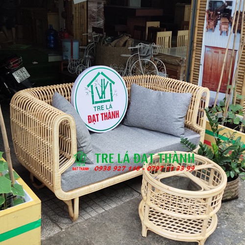 BỘ SOFA MÂY NỮ HOÀNG PHÒNG KHÁCH BỘ BÀN GHẾ MÂY