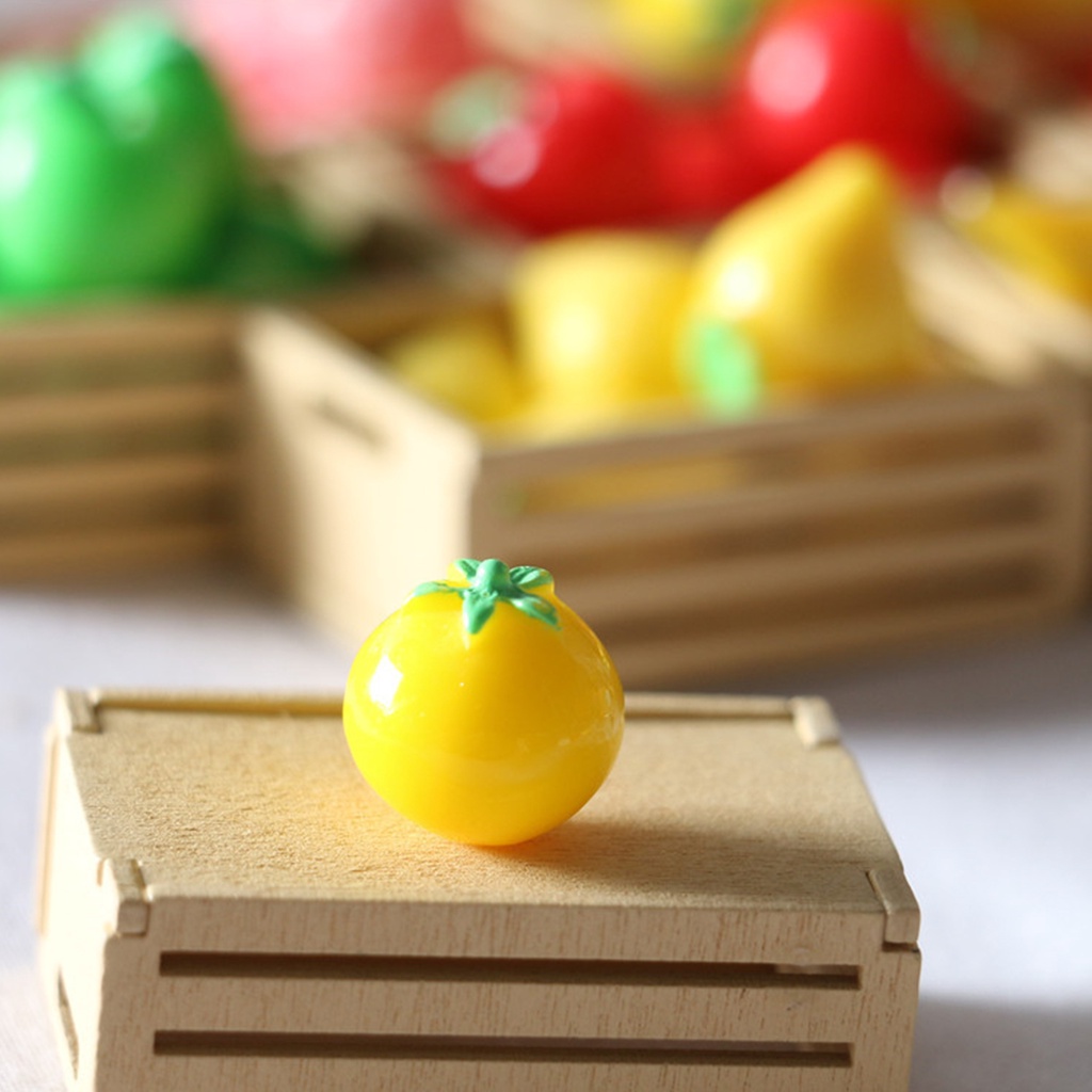 Set 8 Mô Hình Trái Cây Mini Bằng Nhựa Dùng Trang Trí Nhà Búp Bê Diy