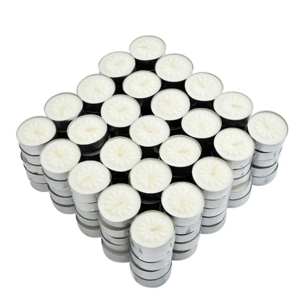 Nến Tealight Bông Trắng Milaganics 125 Viên