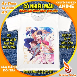 Áo thun Anime sword art online đủ Size chuẩn from Unisex phù hợp Nam Nữ in hình theo yêu cầu Otaku