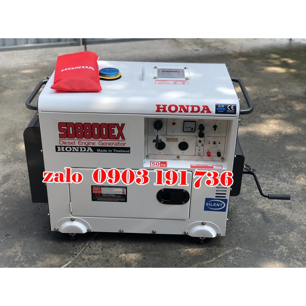 Máy phát điện Honda Thái Lan SD 8800EX- Thêm đề cót khi máy phát điện hết ắc quy