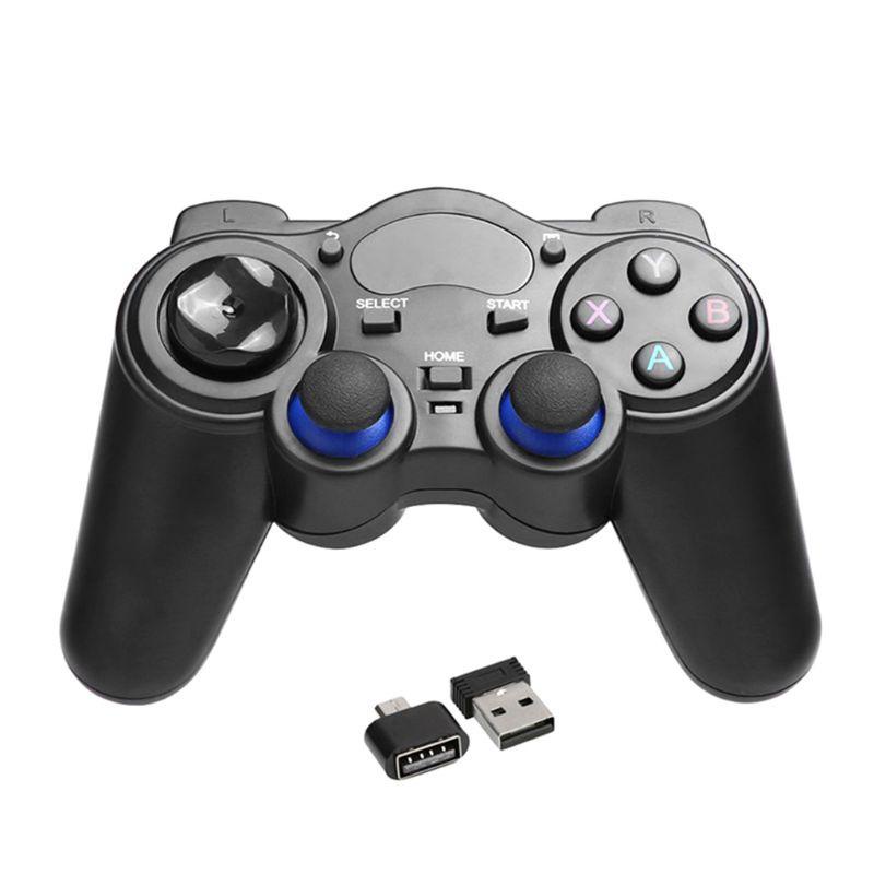Tay Cầm Điều Khiển Chơi Game Không Dây Wu 2.4G Cổng USB OTG Cho Điện Thoại Android