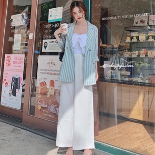 KHOÁC VEST SỌC NHUYỄN