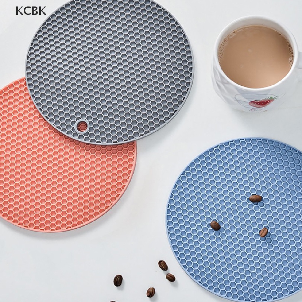 KC Heat Resistant Mat Cup Coasters Non-slip Pot Holder Table Placemat Kitchen Tool BK