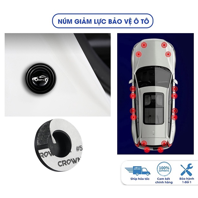 Nút Cao Su Giảm Chấn Cửa, Chống Sốc Bảo Vệ Cửa Xe Ô tô, Đệm Giảm Chấn Lực Đóng Cửa Ô tô | BigBuy360 - bigbuy360.vn