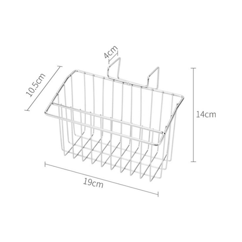 Kệ rổ inox 304 treo thành bồn rửa chén / Rổ inox treo bồn rửa chén