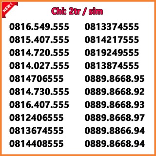 Sim số đẹp Vinaphone đồng giá 2000k