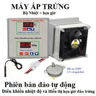 Bộ điều khiển nhiệt độ và hẹn giờ cho máy ấp trứng tự động