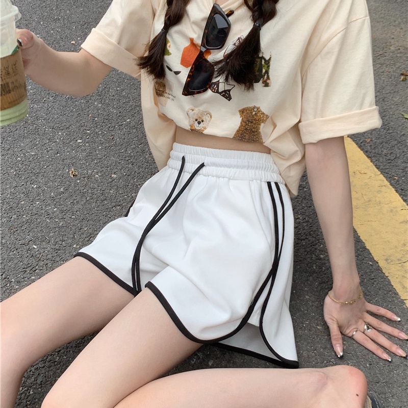 SUXI Quần Short Thể Thao Ống Rộng Thời Trang Mùa Hè Cho Nữ