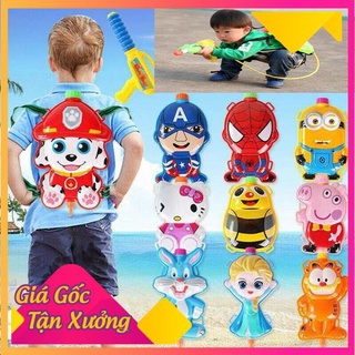 [XẢ KHO+FREE SHIP] Ba Lô Súng Nước cho bé nhiều hình