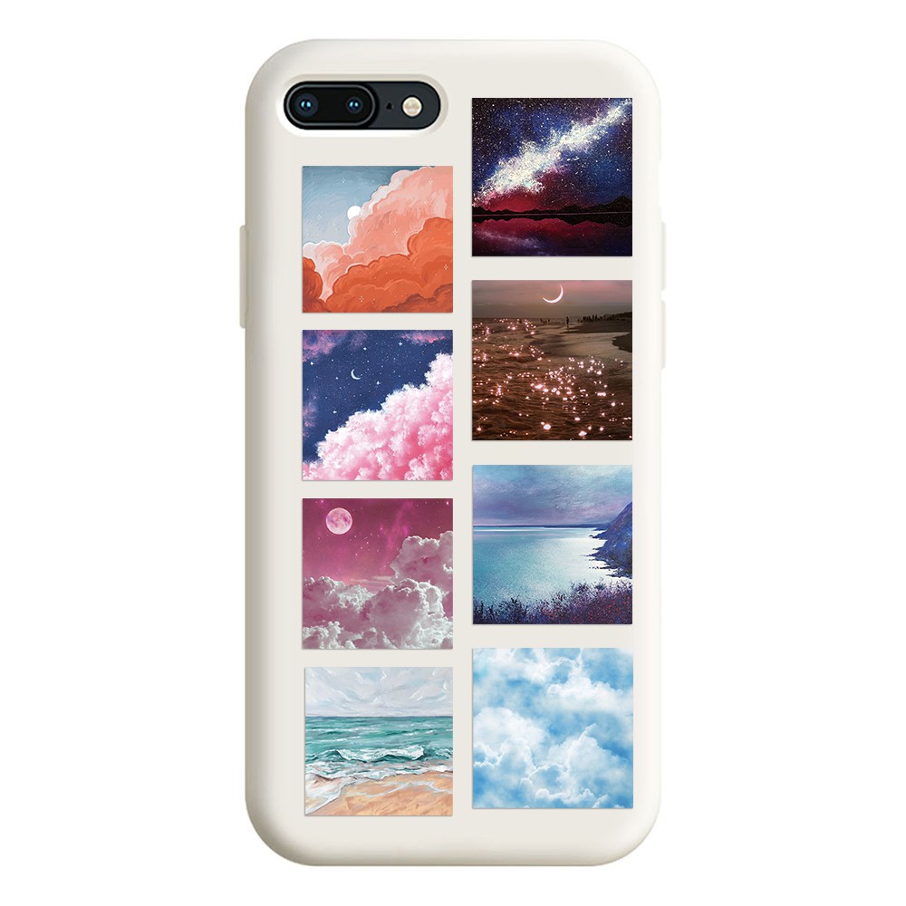 Bộ 50 miếng sticker hình phong cảnh chống nước