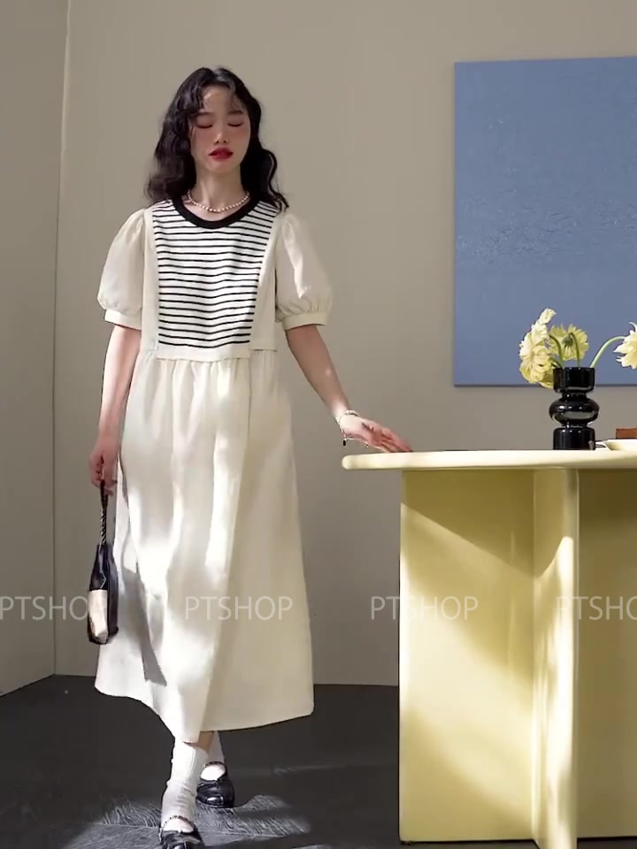 Đầm maxi trắng, váy trắng tay bồng dáng baby doll siêu xinh, váy trắng mùa hè, đầm đi biển mẫu mới 2023-V001 | BigBuy360 - bigbuy360.vn