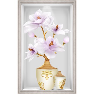 Tranh dán tường VTC Bình hoa ngọc Kim sa LoHoaDon_017 kim sa