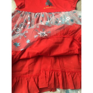 Đầm thun đỏ Jam&Jenny cây thông noel
