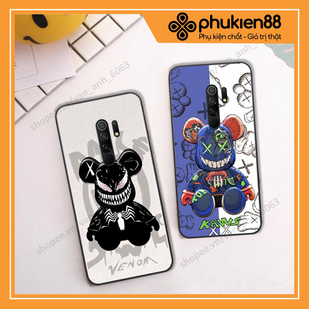Ốp lưng Xiaomi Redmi 8 hình kaws, bear brick, venom thời trang siêu ngầu