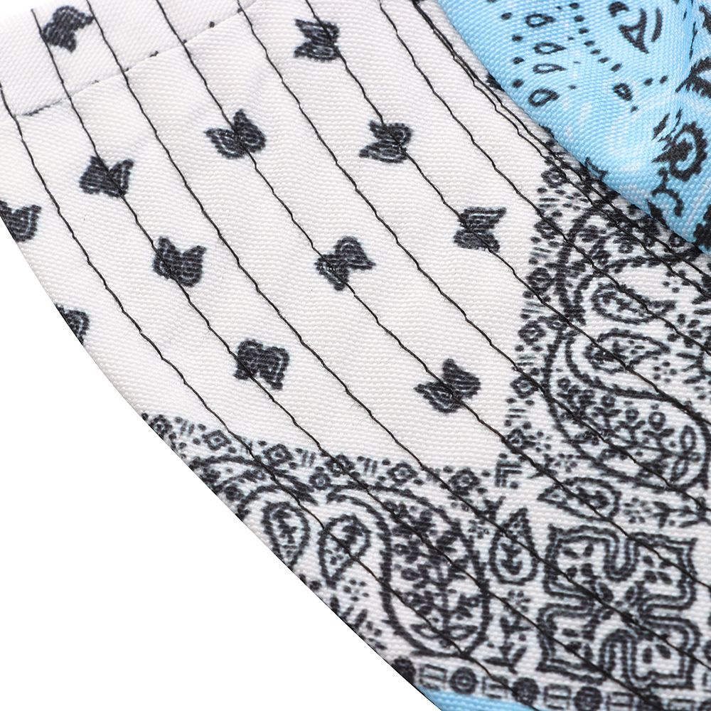 Mũ bucket chống nắng hai mặt in hình Paisley MIHAN1 cho nam và nữ