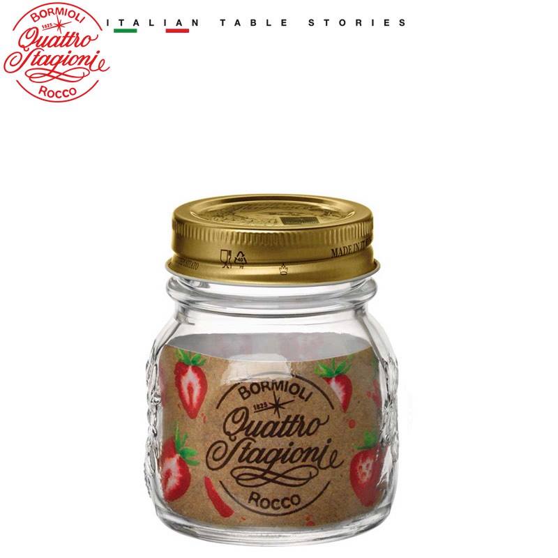 Hũ thủy tinh nắp vặn Quattro 150ml Italy