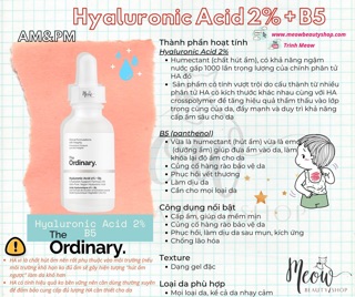 The ordinary HA + B5 serum