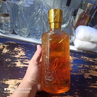 Chai chiết rót rượu thủy tinh chạm hình hoa văn nổi 700ML, Vỏ Chai Đựng Rượu 700ML - Hình trụ tròn 700ML