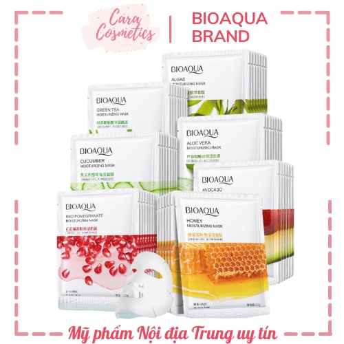 [Ảnh Thật] Mặt Nạ Giấy BIOAQUA Chính hãng Hương Trái Cây Cao Cấp Dưỡng ẩm cho làn da mềm mịn