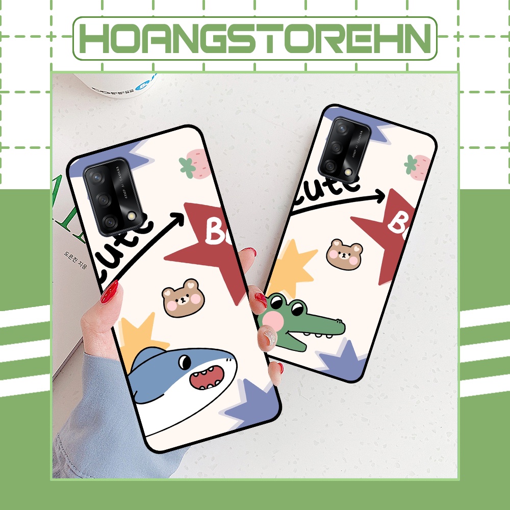 Ốp Oppo A54 / A74 / A95 4G in hình cá mập, khủng long dễ thương, cute (T01 - T06)