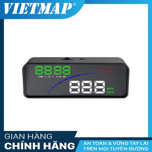 MÀN HÌNH HIỂN THỊ THÔNG TIN LÊN KÍNH LÁI VIETMAP HUD V9