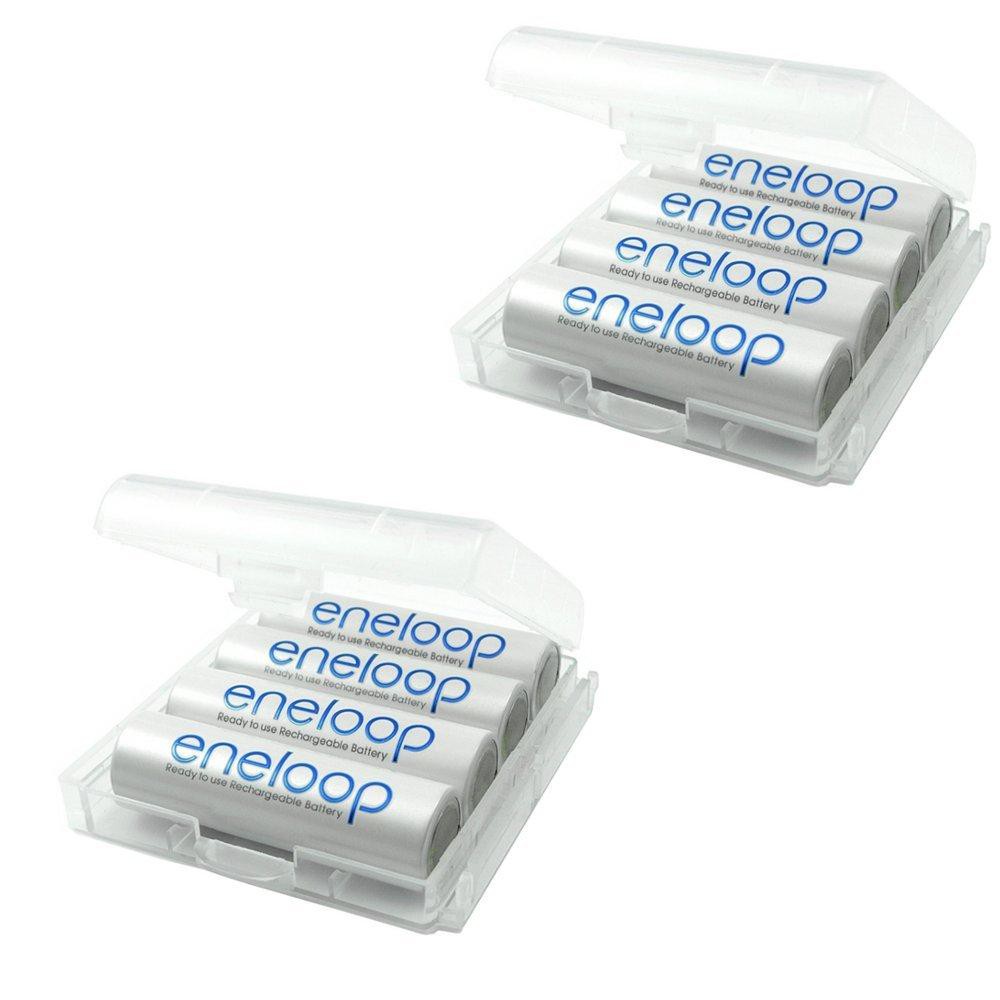 Pin sạc AA - Panasonic - Eneloop 1900mah + Hộp đựng pin