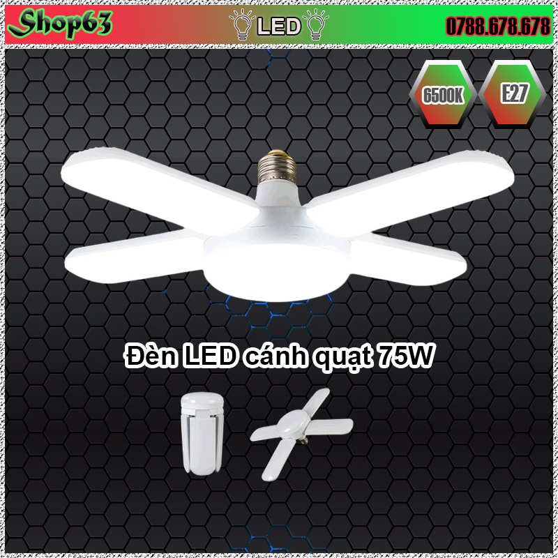Bóng đèn LED cánh xếp đui E27 tiêu chuẩn - ánh sáng trắng siêu sáng