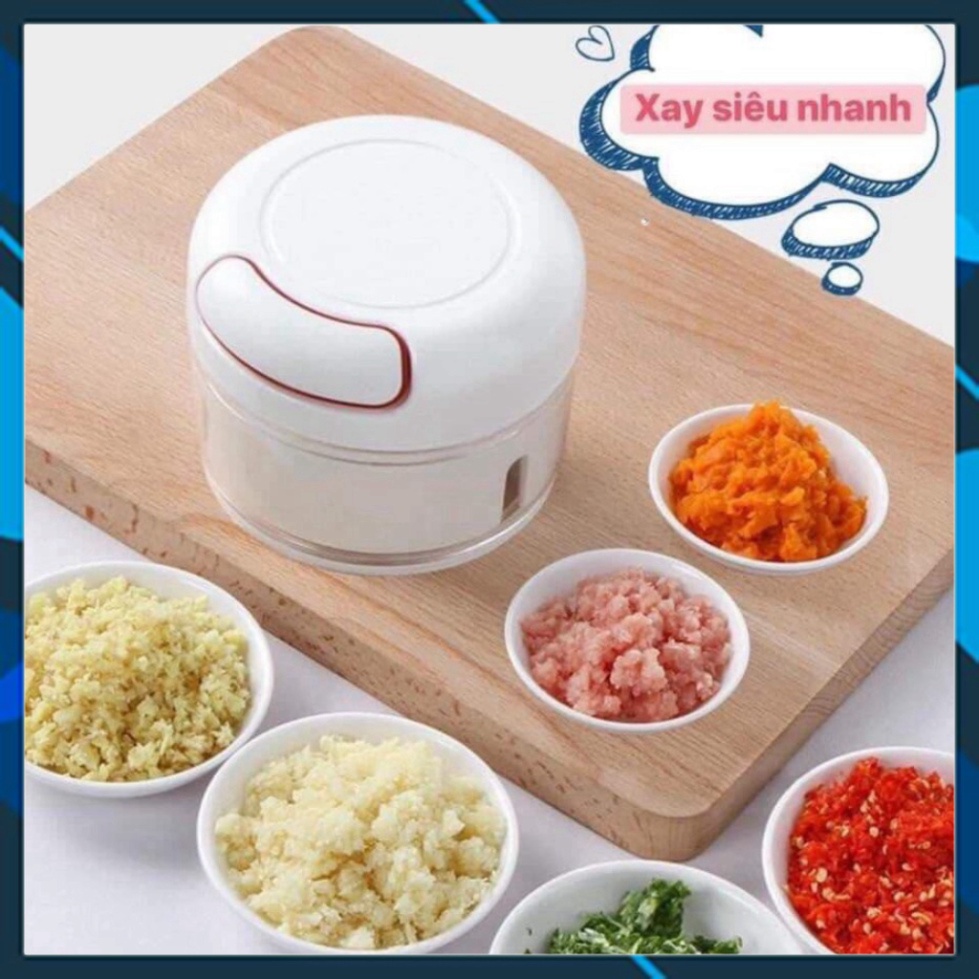 Xay tỏi ớt mini bằng tay Mini Food Chopper, máy xay thịt thực phẩm | (TT65)