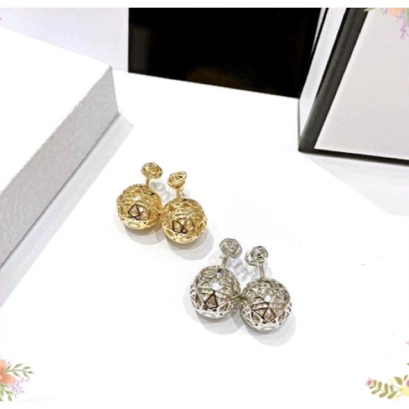 Bông tai tròn xinh / khuyên tai tròn sang chảnh / phụ kiện trang sức Hari korea accessories