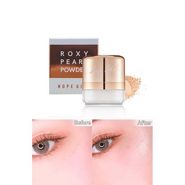 PHẤN PHỦ BẮT SÁNG CHO LỚP MAKE UP HOÀN HẢO HOPE GIRL ROXY PEARL POWDER 10G CHÍNH HÃNG - 9981