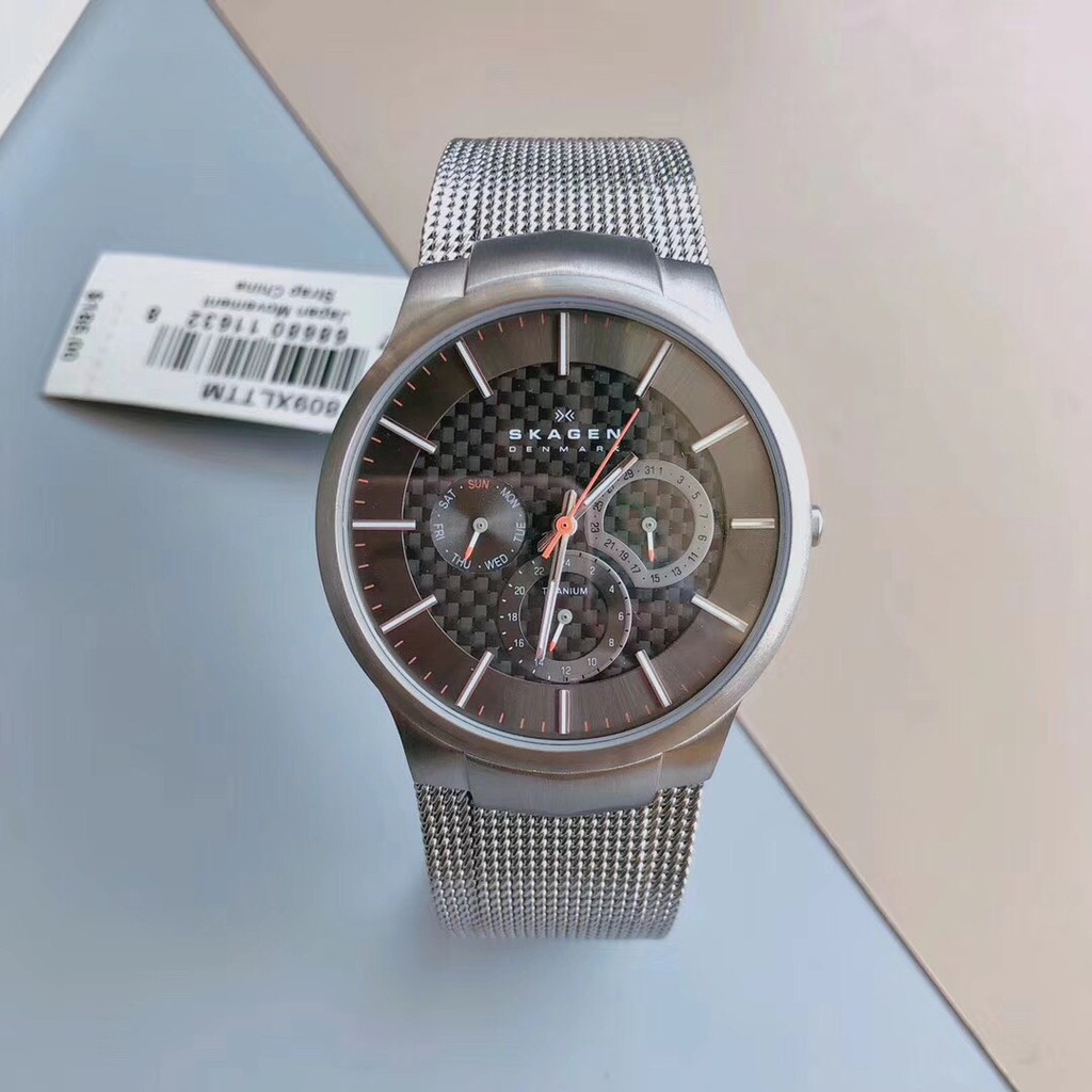 Đồng hồ nam skagen 809xlttm size 40mm mặt xám