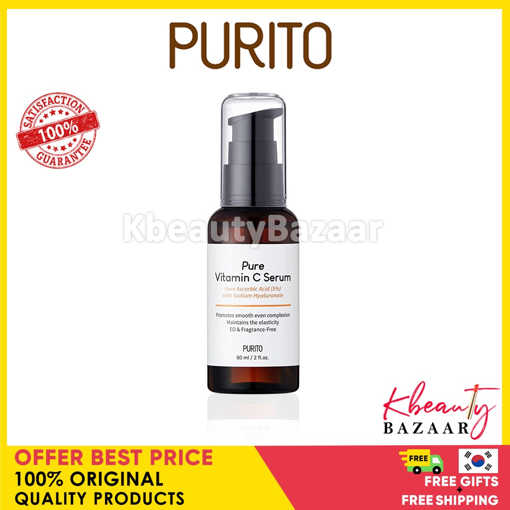 PURITO Serum Vitamin C Nguyên Chất 60ml + Freebies Hàn Quốc