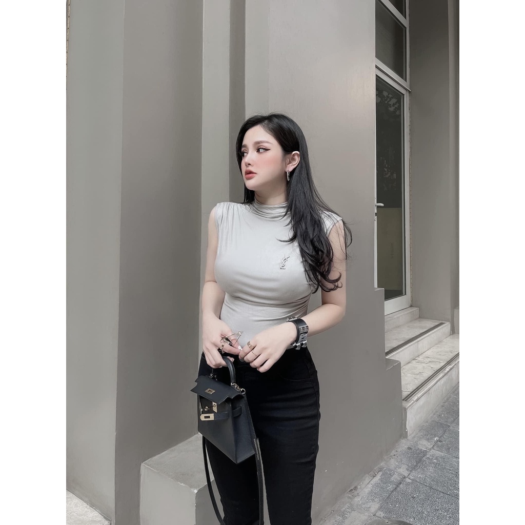 Áo nhún vai sườn cộc tay kèm tag siêu hot