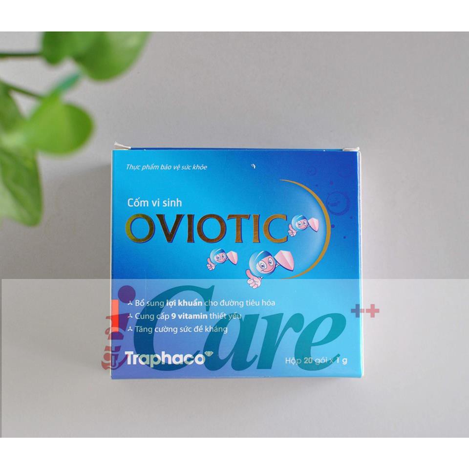 CỐM VI SINH OVIOTIC HỘP 20 GÓI GIÚP CÂN BẰNG HỆ VI SINH ĐƯỜNG RUỘT