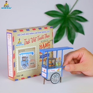 Mô hình sài gòn xưa và nay thu nhỏ - thế giới tí hon - xe kem - hr05