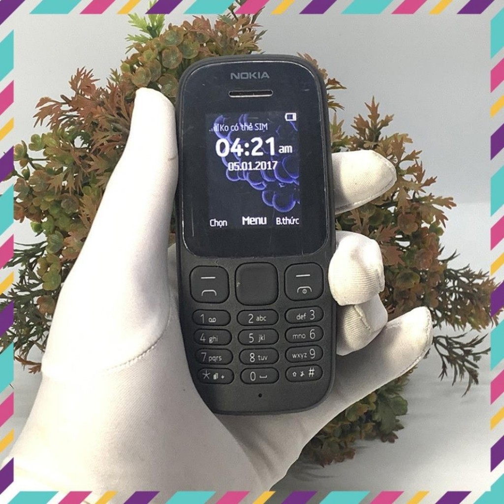 Điện Thoại Nokia 105 1 Sim 2017 Chính Hãng - Bảo Hành 12 Tháng - Kèm Pin Sạc | BigBuy360 - bigbuy360.vn