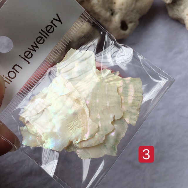 Xà cừ vân gỗ siêu mỏng trang trí nail 14 màu