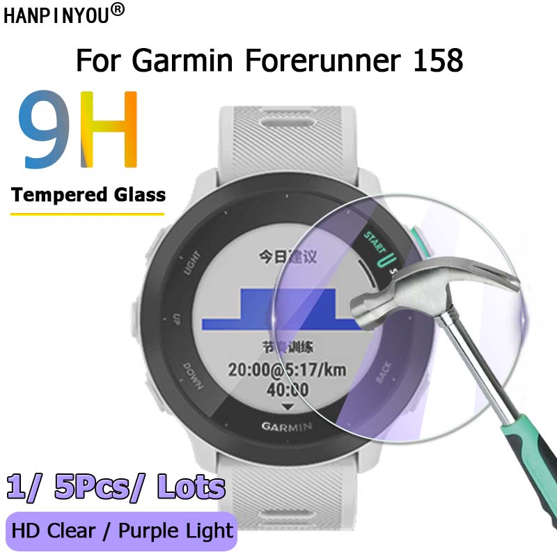 Kính Cường Lực 2.5d Bảo Vệ Màn Hình Cho Đồng Hồ Thông Minh Garmin Forerunner 55 158