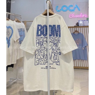 Áo thun áo phông unisex BOOM form rộng vải cotton dày
