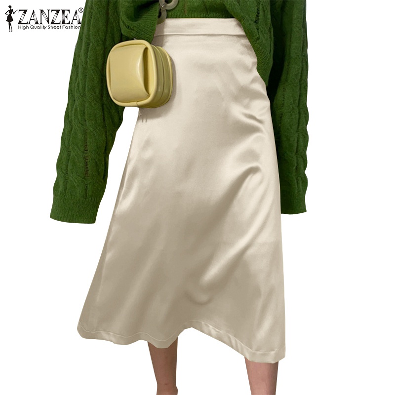 Chân váy Zanzea dáng chữ A eo cao thời trang dành cho nữ