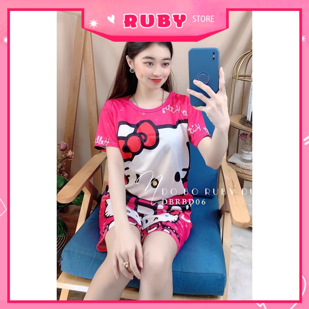 Đồ bộ Bò Sữa ❤️ Set bộ mẹ và bé ĐỦ SIZE mẫu hoạt hình Kitty,Doremon,Disney,Panda thun mịn mát co giãn thoải mái DBRBD