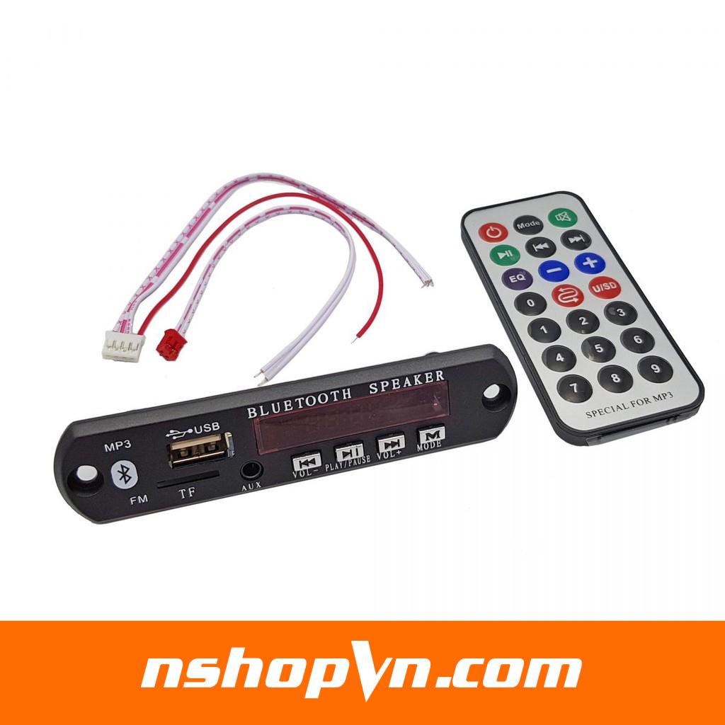 Mạch MP3 tích hợp Bluetooth, FM , Kèm remote hồng ngoại